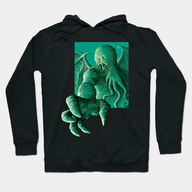 Hand of Cthulhu Hoodie by Paul Mudie